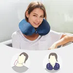 U-Shaped Memory Foam Travel Pillow | Soft Ergonomic Neck Support Cushion for Airplane, Car & Office