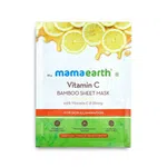 Mamaearth Vitamin C Bamboo Sheet Mask with Vitamin C and Honey for Skin Illumination - 25 g