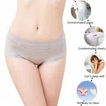 Women\'s Pocket Physiological Underwear Women\'s Leak Proof Widened Pure Cotton Crotch Large Medium High Waist Sanitary Pants 1Pcs