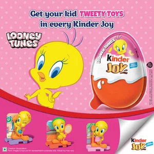 Kinder Joy Looney Tunes | Pack of 4 | Assorted