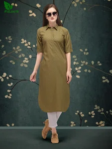 Fuloos Classic Kurti in Cotton for Women #1001