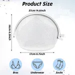 Premium Bra & Underwear Laundry Bags - Protective Oval Mesh Wash Pouches with Zipper Guard for Lingerie, Swimwear & Delicates
