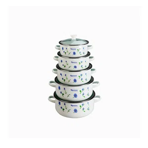 5 Piece Steel Cookware Set With Lid