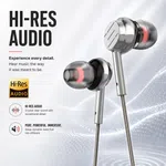 Elephu BassX 2020 earphones| 3.5mm jack| Boosted Bass| Volume Slider with Button| MIC| Hi-Res Audio| Universal Compatible| silicon tip