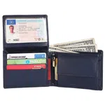 Hammonds Flycatcher Blue Genuine Leather Wallet for Men (HF 593 BNL)