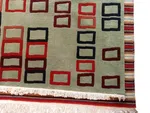 Handmade Nepali Wool Rug – Light Green Modern Pattern, 60 Knots, 170x240 cm