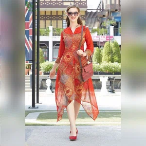 FuLoo's Vol-7 Dress Heavy Georgette for Women #1075