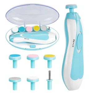 6-in-1 Electric Baby Nail Trimmer – Safe & Quiet Automatic Nail File Drill