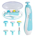 6-in-1 Electric Baby Nail Trimmer – Safe & Quiet Automatic Nail File Drill