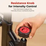 Exercise Spin Bike | Red/Black Seat Adjustable Exercise Spin Bike With Tension Adjustable | Lcd Display Spin Exercise Bike 100KG