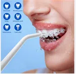 Premium Dental Flosser | 3 Speed Level (Soft,Normal Pulse) | 220ML Portable Oral Irrigator | Cordless Dental Water Flosser For Teeth Cleaning Teeth Whitening 3 Pressure Mode 4 Jet Tip IPX7 | Dental Floss | Dental Flosser | Oral Irrigator