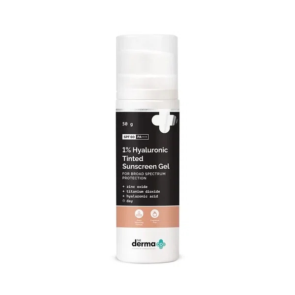 The Derma Co 1% Hyaluronic Tinted Sunscreen - 50g