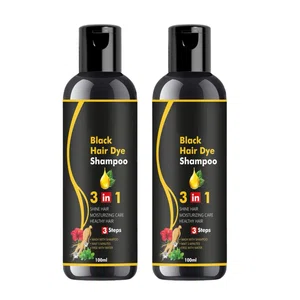 Black hair dye shampoo