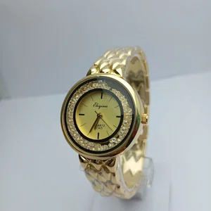 New Fashionable  Round Dial Stainless Steel Waterproof Watch For Women