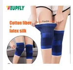 1 Pair Elastic Knee Brace Support - Blue Color Free Size