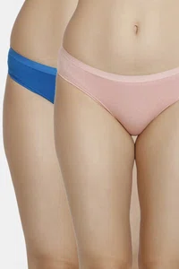 Zivame (Pack of 2) Bikini Low Rise Anti-Microbial Panty For Women - Mykonos Tan