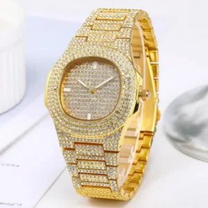 Fashionable Ice Watch For Unisex || Round Dial Stainless Steel Quartz Moment Fashionable Watch For Men/Women