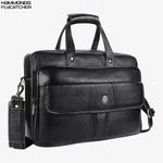 Hammonds Flycatcher Leather Black Laptop Bag for 15.6" Laptop