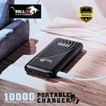 Bullet Power PB-10 10000mAh Power Bank with 3-Port Fast Charging