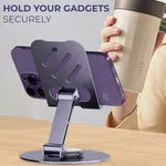 Adjustable Full Metal Phone Holder 360° Rotation Aluminum Stand for Mobile Devices