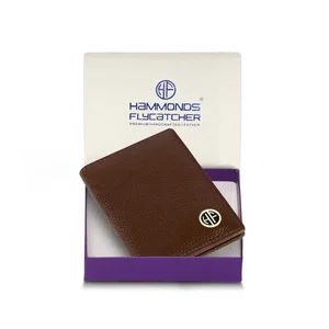 Hammonds Flycatcher Redwood Brown Unisex Genuine Leather Card Holder
