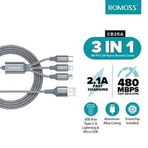 Romoss CB25A 3-in-1 Multi-Charging Cable