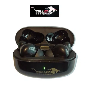 Bullet Power Pro-10 True Wireless Earbuds TWS Bluetooth Gaming Earphones with 48 Hours Backup & Noise Cancellation - Black