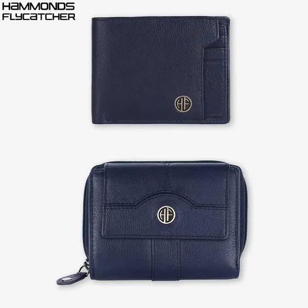 Hammonds Flycatcher Combo Gift Set of Leather men's Wallet and Ladies Wallet