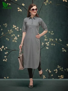 Fuloos Classic Kurti in Cotton for Women #1003