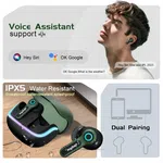 Elephu 6TA6 earbuds| Gaming| Environmental Noise Cancellation| Dual pairing| Rapid Charging| 37ms Low Latency 60 hours playtime