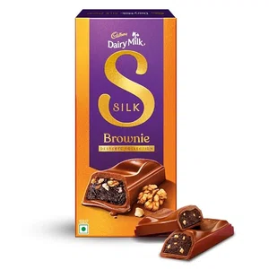 Cadbury Dairy Milk Silk Desserts Walnut Brownie Chocolate Bar, 70 g