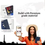 HAMMONDS FLYCATCHER Prussian Blue Leather Unisex RFID Blocking Passport Holder (PH602BNL) - Leather Passport Holder |