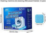 Generic Washing Machine Cleaner Effervescent Tablets - 12 Pcs Set for Drum & Tub Deep Cleaning