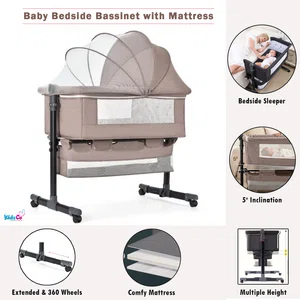 Baby Bedside Bassinet with Mattress Co-Sleeper