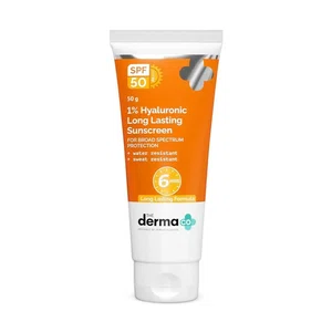 The Derma Co 1% Hyaluronic Long Lasting Sunscreen | SPF 50 PA++++ 50g