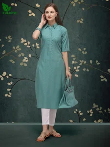 Fuloo?s Classic Kurti in Cotton for Women for Women #1005