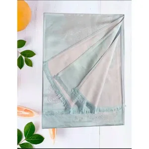 Soft Floral Ethnic Weave Design Fashionable Pashmina Shawls For Women