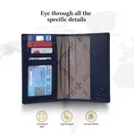Hammonds Flycatcher Croco Blue Passport Holder
