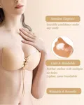 Sticky Bra 1Pairs, Strapless Push Up Backless Bras for Women