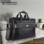 Hammonds Flycatcher 15.6 inch Dual Compartment Genuine Leather Laptop Bag With Expandable Features - Laptop Bags |