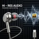 Elephu BassX 2020 earphones| Type C| Boosted Bass| Volume Slider with Button| MIC| Hi-Res Audio| Universal Compatible| silicon tip