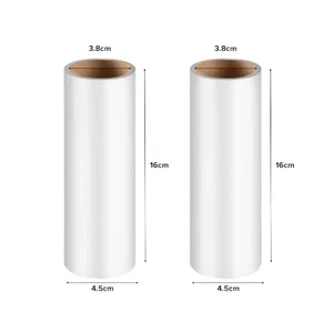 16 CM Lint Remover Roller Refill , Hair Remover Roller Refill 60 Sheet Pack Of 2 Piece Refill