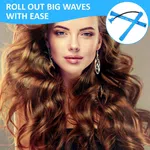 Plastic Hair Perm Rods Set – Heatless Hair Curlers & Rollers with Rubber Band for Women 10Pcs