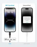 Anker 310 USB C to Lightning Cable (Black, 6ft), MFi Certified, Fast  Charging Cable for iPhone 15 15 Pro 15 Pro Max/ 14 Plus 14 14 Pro Max  13 13 Pro 12 11 X XS XR, Charge an iPhone 15 Pro max upto 50% in just  30 minutes