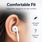 Elephu TuneZ 1010 Earphones| Type Lightning/Iphone | 3 button controller with MIC| Hi-Res audio| Deep Bass| Stereo sound