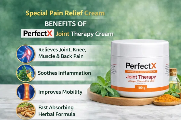 PerfectX Joint & Bone Therapy Cream 100g | Special Pain Relief Cream | Knee, Back & Muscle Pain Relief | Original Indian Formula
