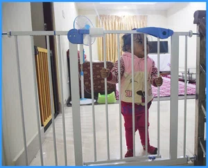 Child Safety Gate With added Extensions - Fits 4 Ft 1 inches - For Staircases And Doors, No Drilling Required