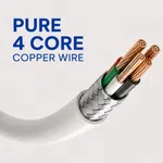 Elephu Silky Series Data Cable 1545| ( USB to Type C)| Fast charging| Pure soft Silicon Cable| 1000mm Length| Pure Copper Wire|