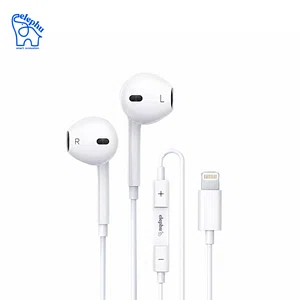 Elephu TuneZ 1010 Earphones| Type Lightning/Iphone | 3 button controller with MIC| Hi-Res audio| Deep Bass| Stereo sound