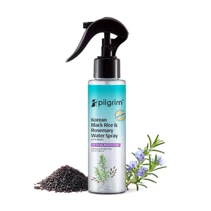 Pilgrim Korean Black Rice and Rosemary Water Spray With Biotin For Strong, Nourished Hair 200ml | Spray for Regrowth | Thicker & Stronger Hair | Sulphete & Paraben Free I For Women for Men